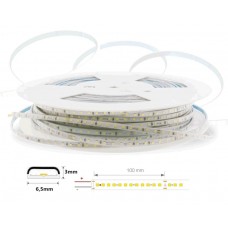Tira LED 230V monocolor 12W/mt SMD 2035 IP65 6,5x3mm corte cada 100mm, Bobina 50mts x 4,90€/m